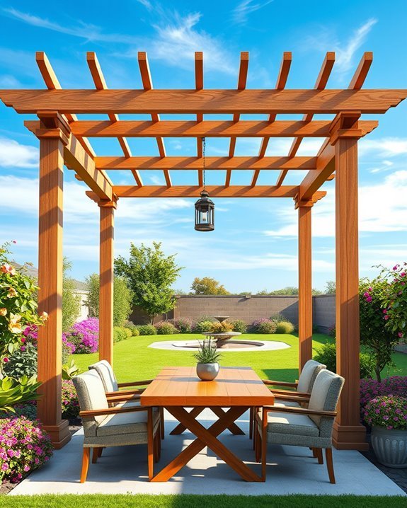 elegant outdoor pergola installation