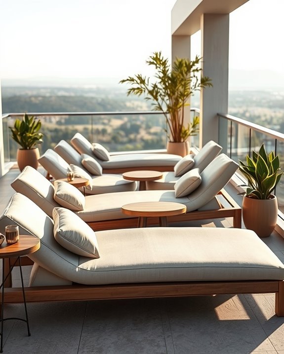 elegant outdoor relaxation furniture
