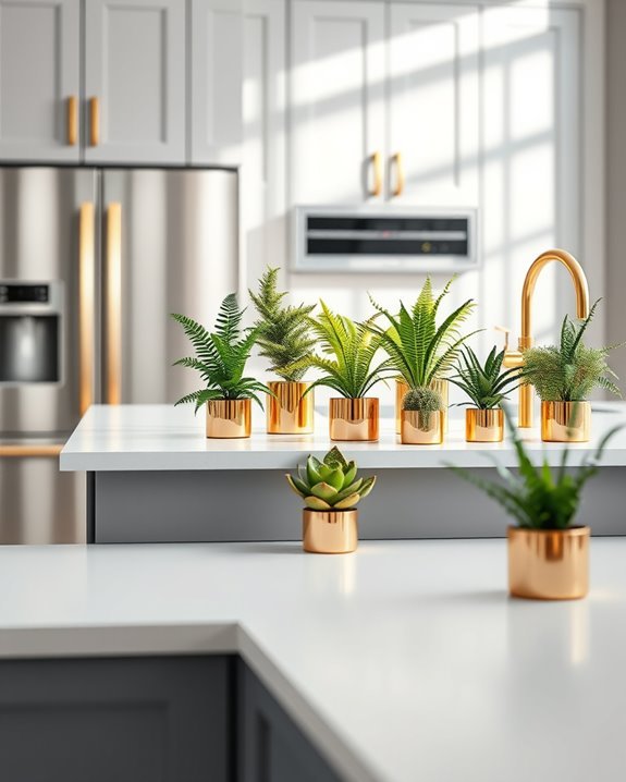 elegant plant display arrangement