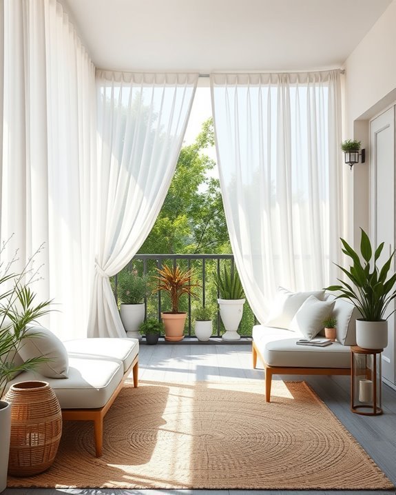 elegant privacy for balconies