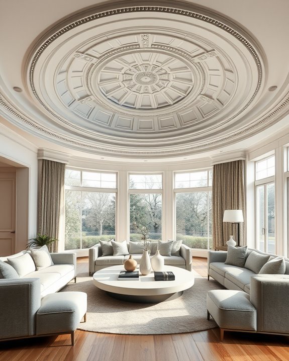 elegant round ceiling domes
