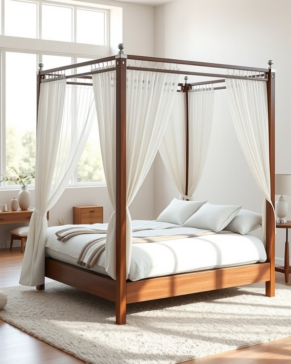 elegant sanctuary with canopy