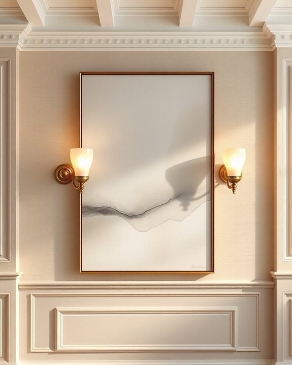 elegant sconces enhance decor