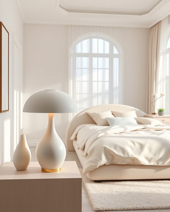 elegant sculptural curved lighting