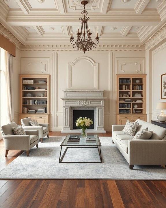 elegant serene living room
