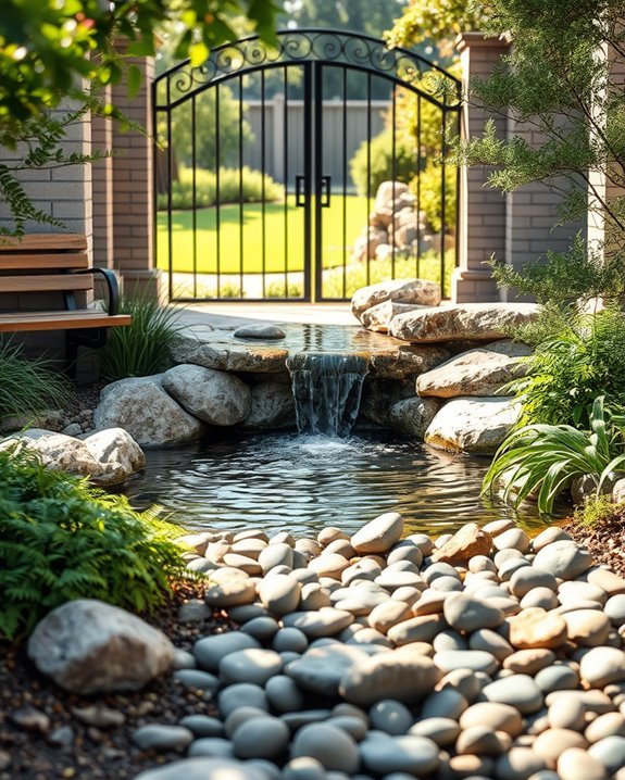 elegant serene water feature