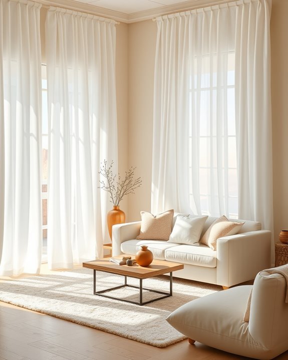 elegant soft drapery ambiance