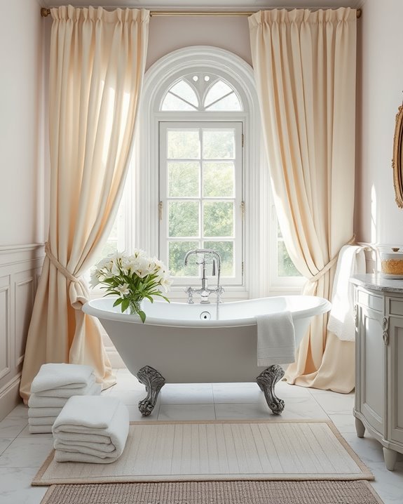 elegant soft fabric drapery