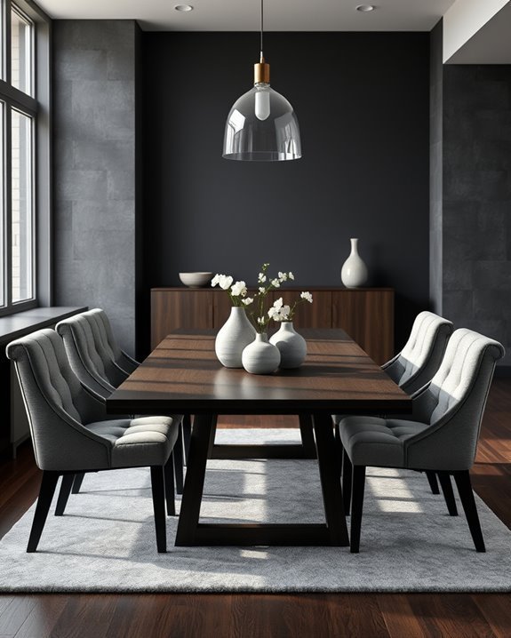 elegant soft grey upholstery