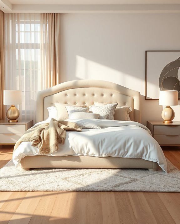 elegant soft textile headboards
