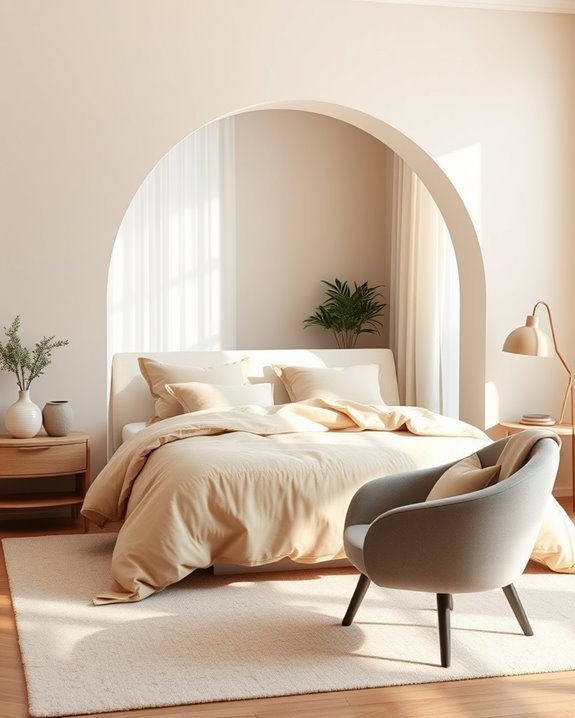 elegant space defining arches