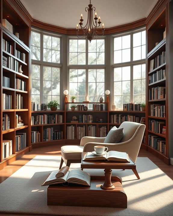 elegant space saving bookshelves
