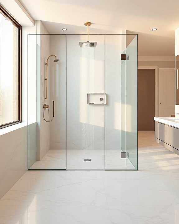 elegant spacious easy clean showers