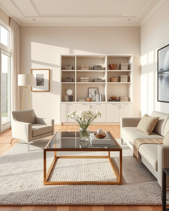 elegant storage enhances decor