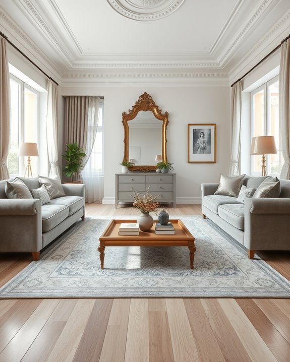 elegant subtle metallic accents