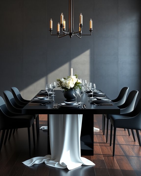 elegant table setting details