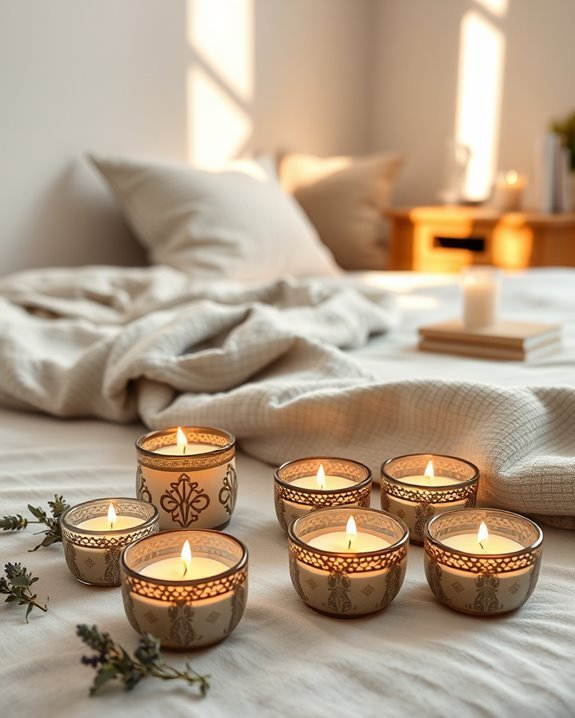 elegant tea light arrangements