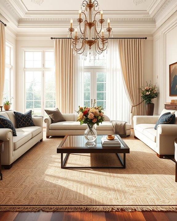 elegant textiles enhance interiors