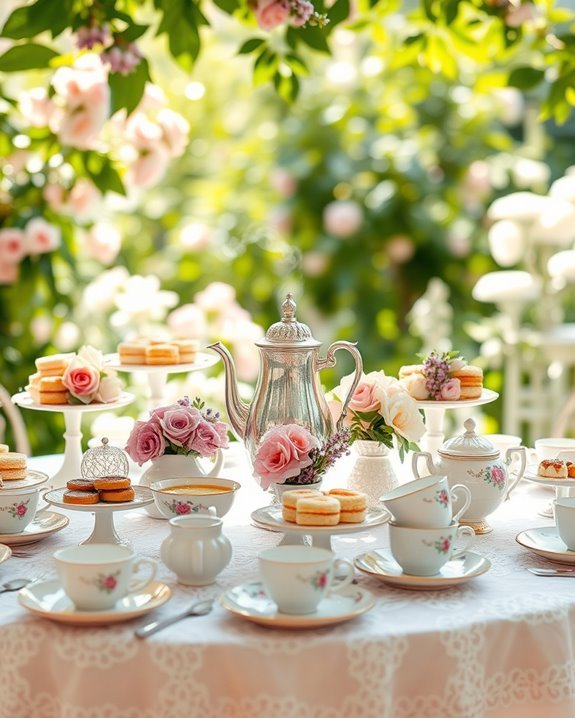 elegant themed tea celebration