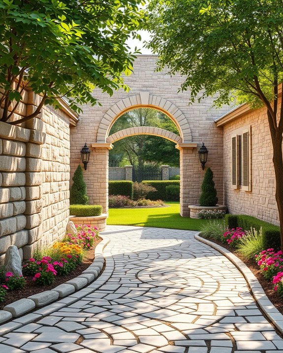 elegant timeless stone walls