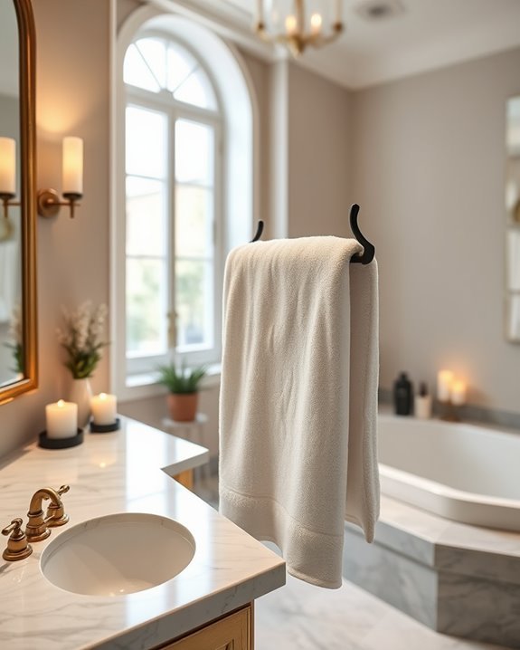elegant towel rack options