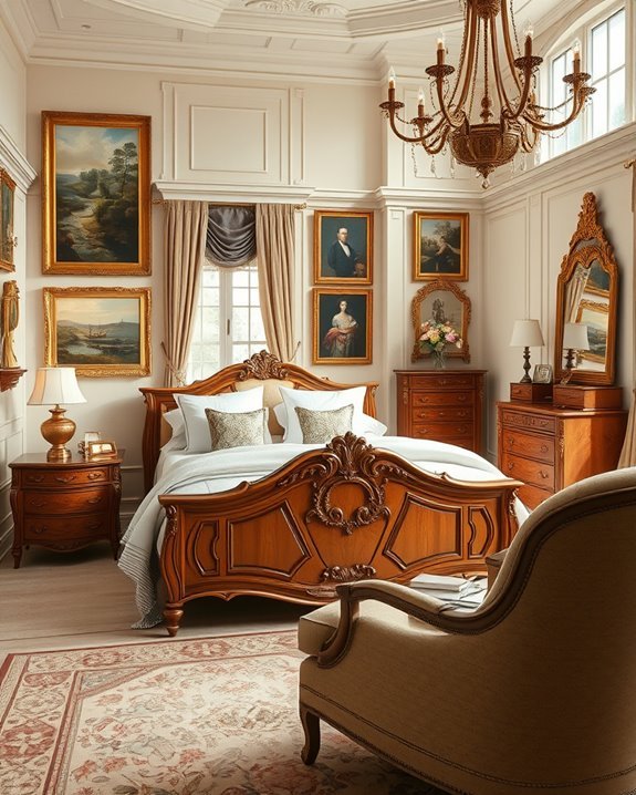 elegant traditional artwork display