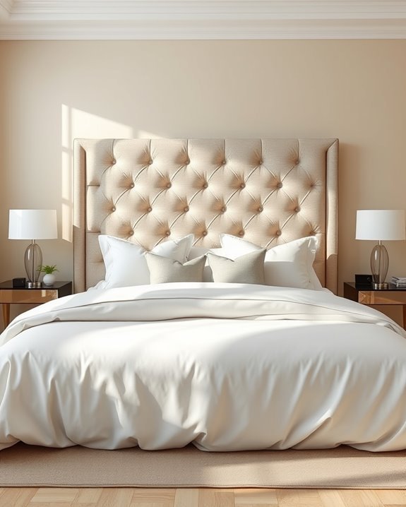 elegant upholstered headboard design