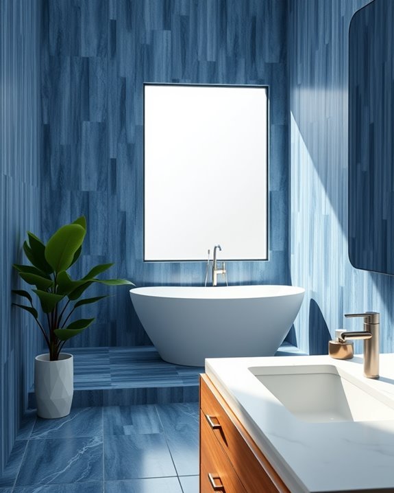 elegant vertical stone tiles