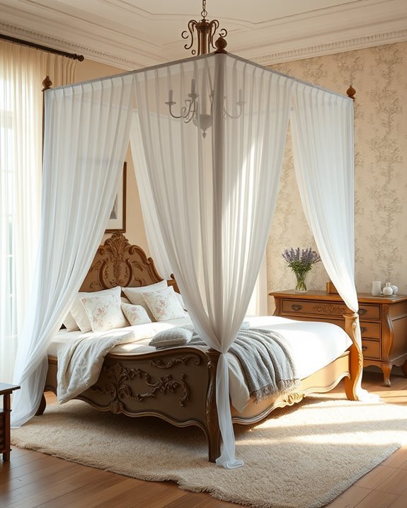 elegant vintage bed canopies