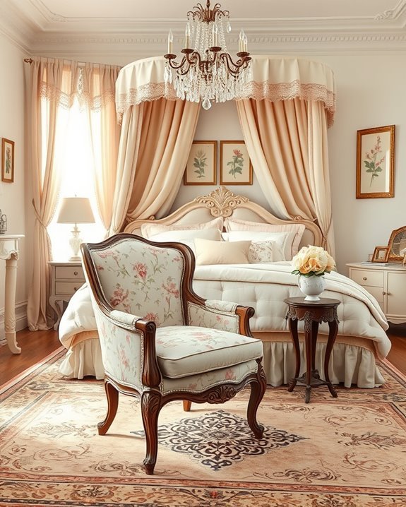 elegant vintage boudoir chairs