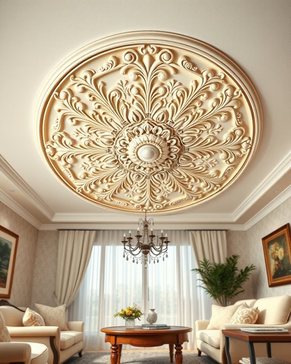 elegant vintage ceiling medallions
