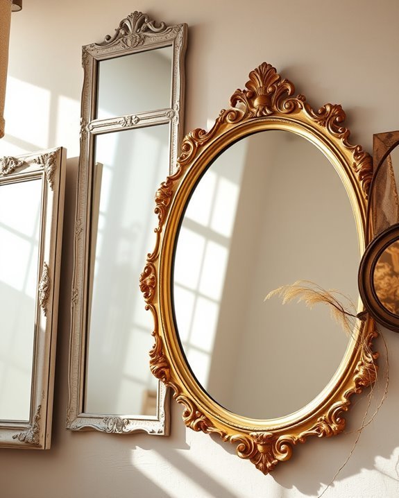elegant vintage frame mirrors