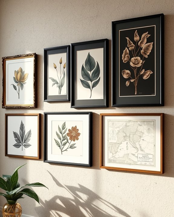 elegant vintage print decor
