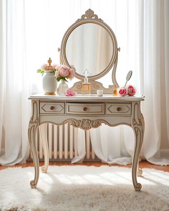 elegant vintage vanity tables