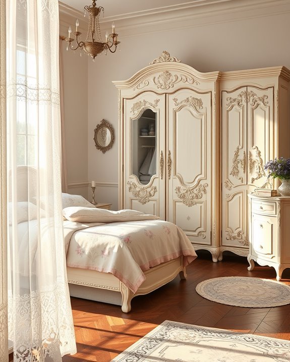 elegant vintage wardrobe design