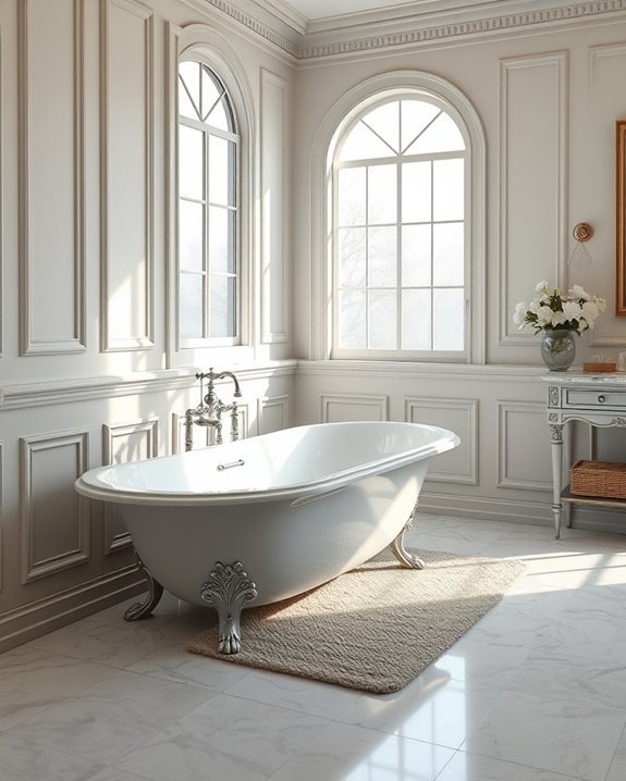 elegant wainscoting bathroom designs