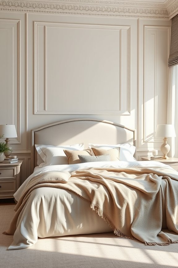 elegant wainscoting enhances sophistication