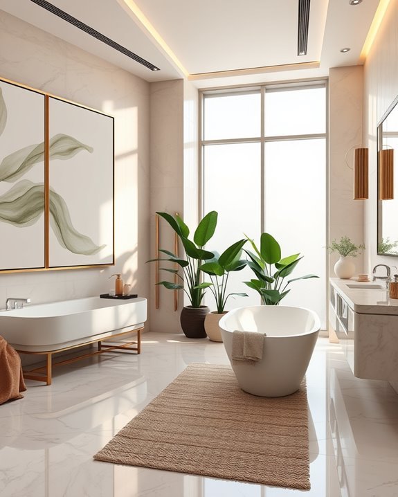 elevate bathroom ambiance artistically