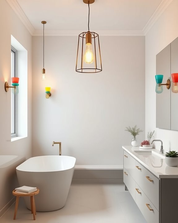 elevate bathroom ambiance creatively