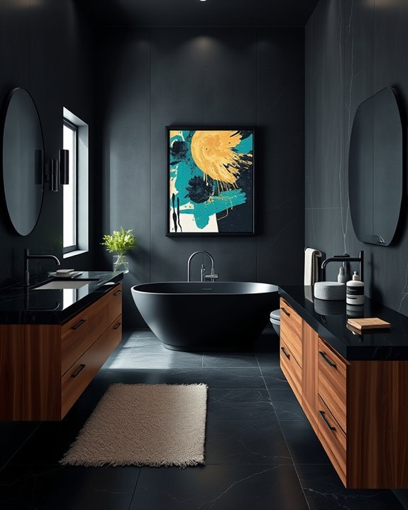 elevate bathroom with art