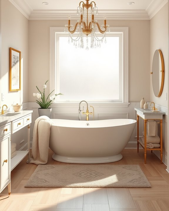 elevate bathroom with glamour