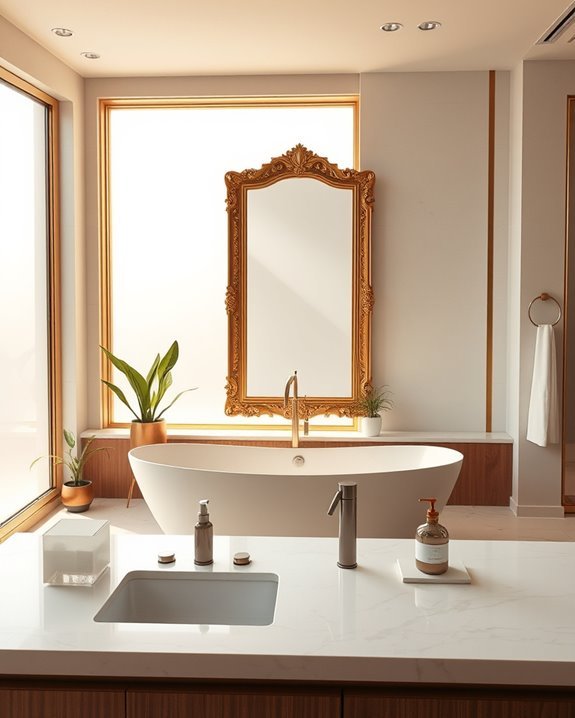 elevate bathroom with mirrors