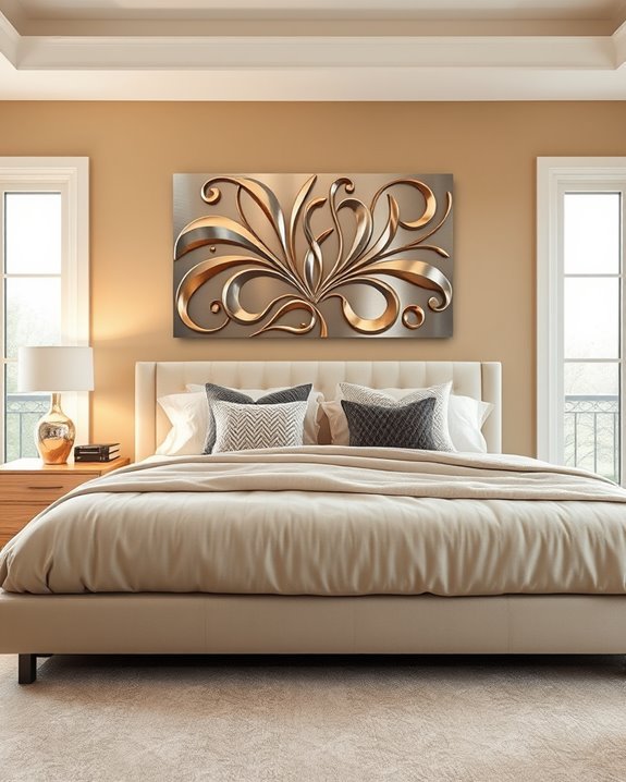 elevate bedroom with metal