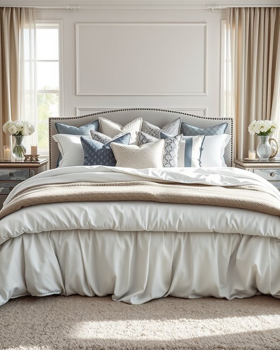 elevate bedroom with pillows