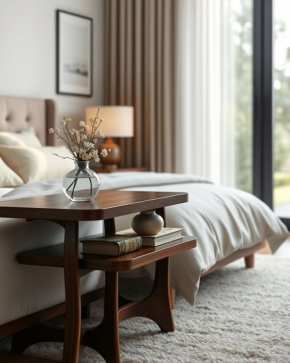 elevate dark wood tables