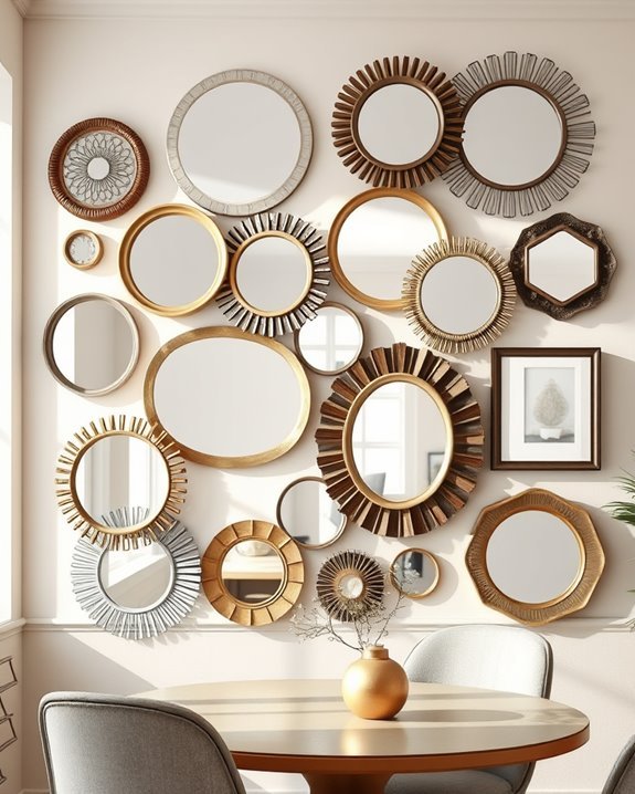 elevate dining with mirrors