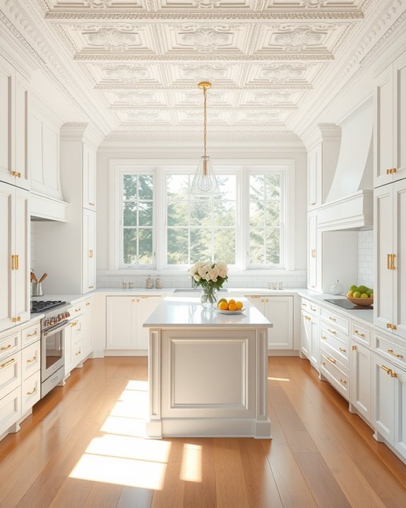 elevate kitchen with crown molding