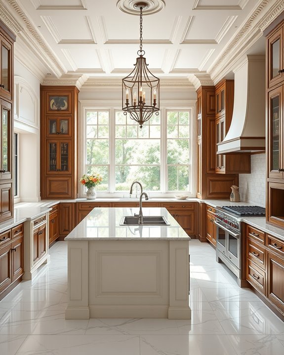 elevate kitchen with moldings