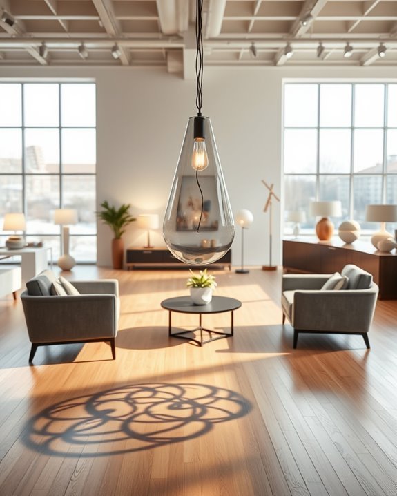 elevate showroom with lighting