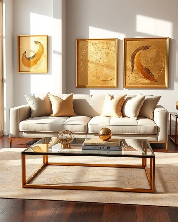 elevate space with gold
